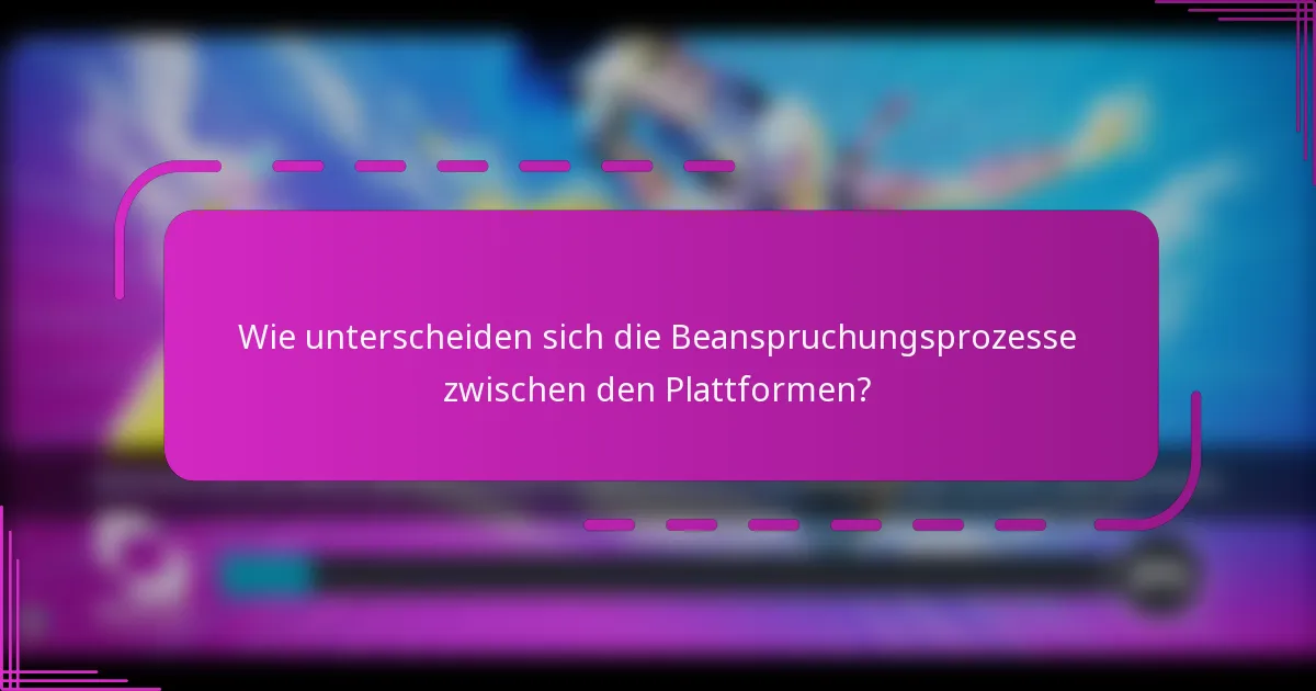 Wie unterscheiden sich die Beanspruchungsprozesse zwischen den Plattformen?
